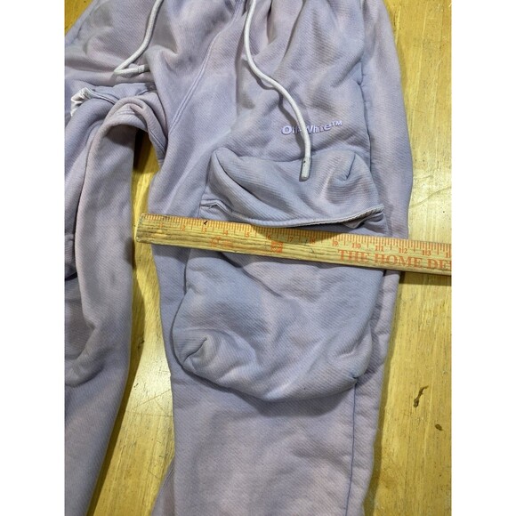 *AUTHENTIC* Off-White Womens Laundry Cargo Sweat Pant in Lilac Pockets Oversized - Picture 11 of 13